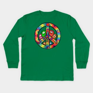 Teach peace Kids Long Sleeve T-Shirt